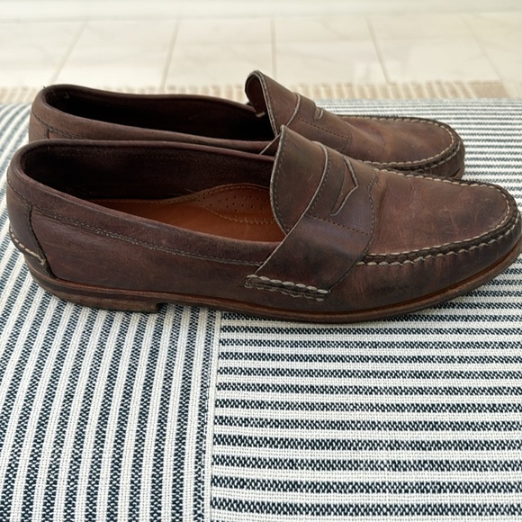 Men’s Rancourt Brown Leather Loafers - Picture 3 of 7